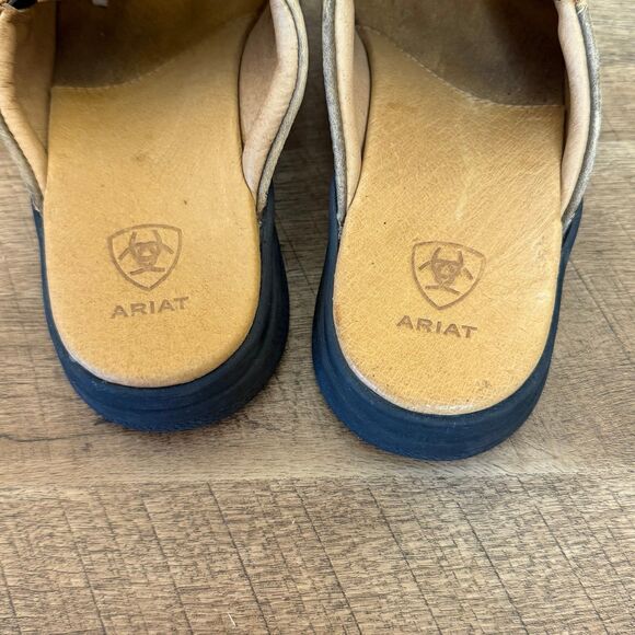 Ariat Womens Brown Bridgeport Sandals Slip On Slides - Size 6 shoes - Picture 5 of 7